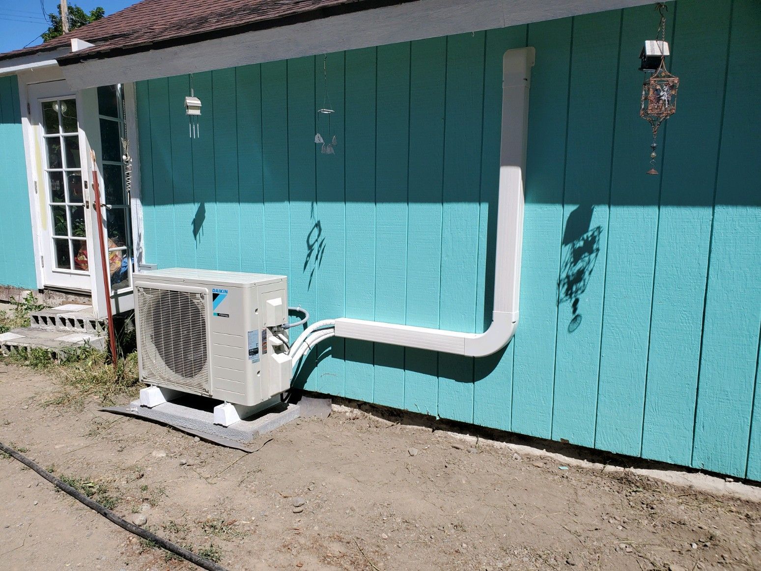 Ductless mini-split heating and cooling installation