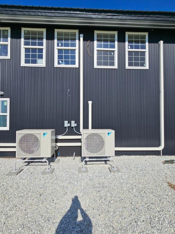 Outdoor heating and cooling equipment