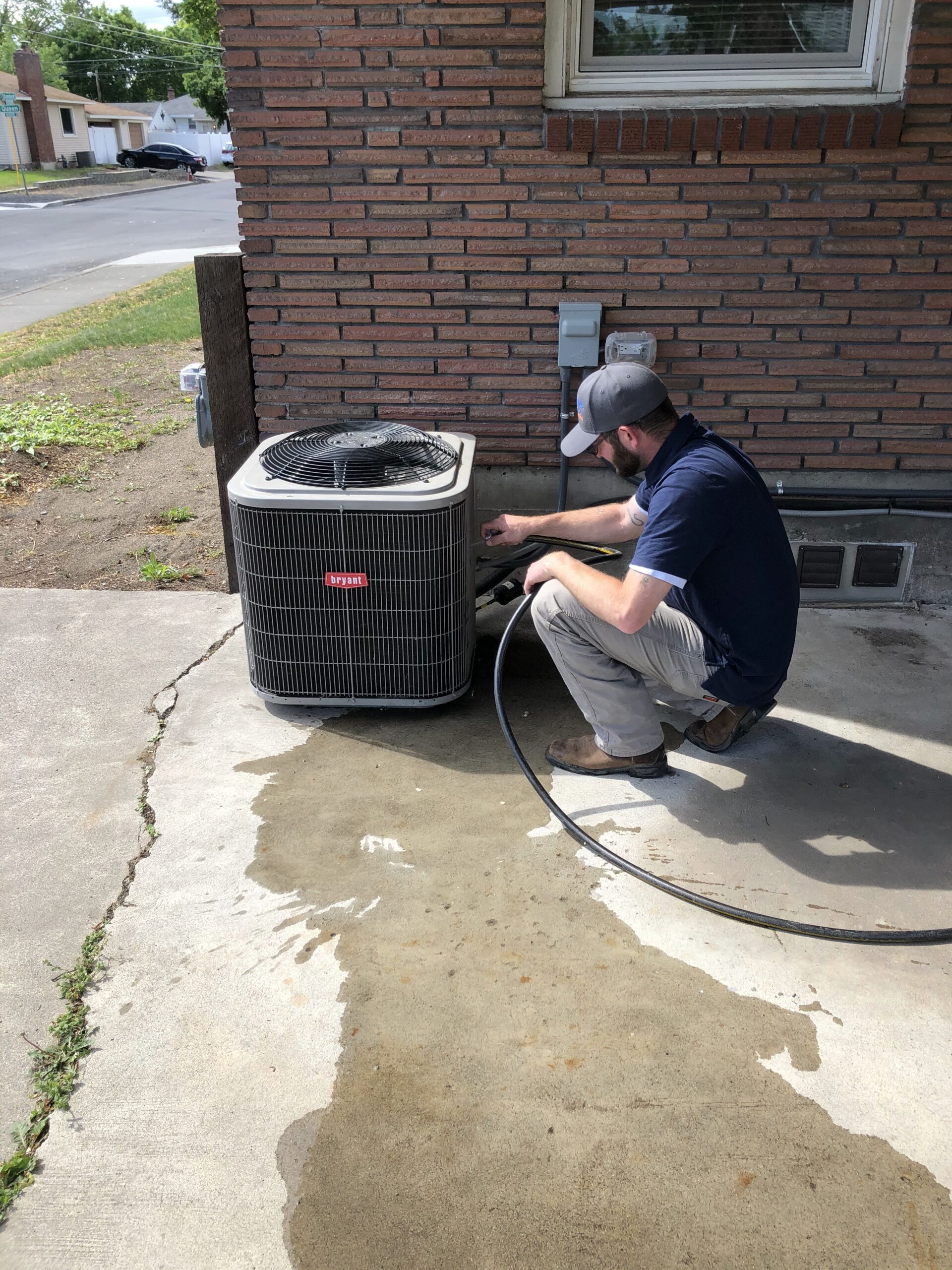 High efficiency furnace installation