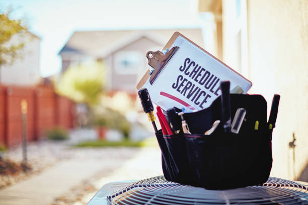 Outdoor air conditioner with maintenance tools